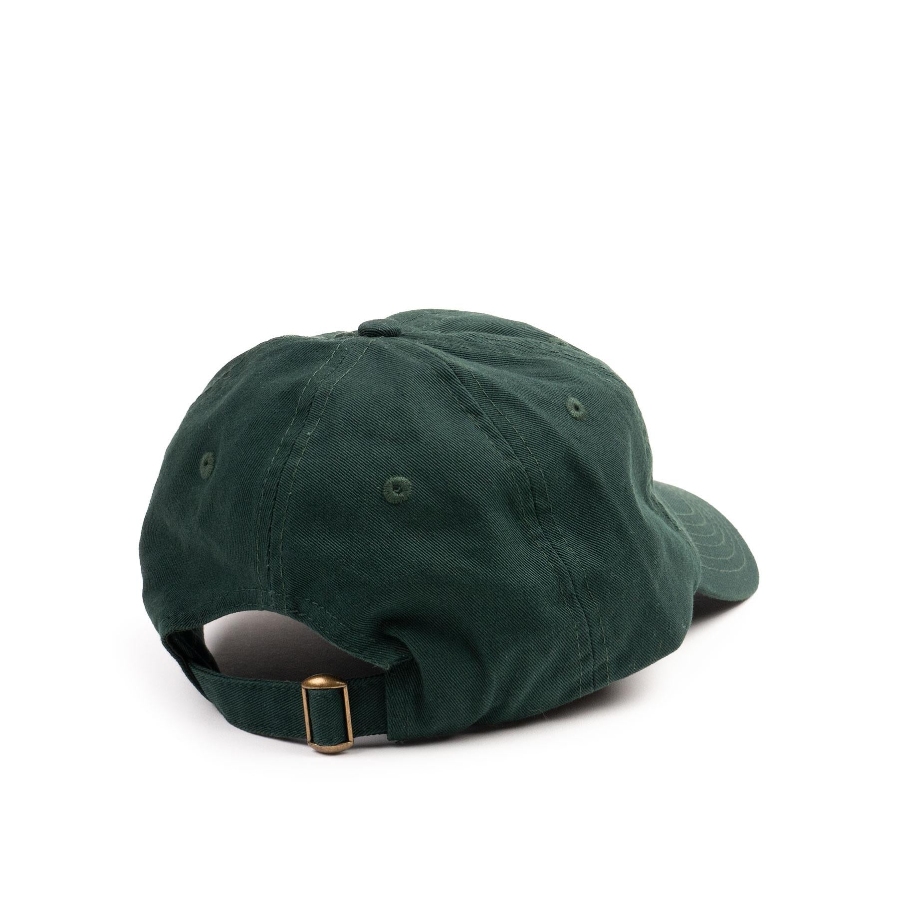 Camp Campers dad hat, green — available at Norwood