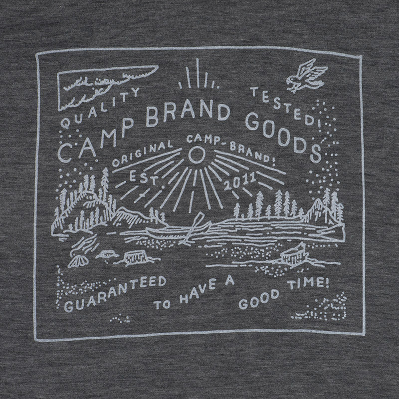 Camp Brand Goods Womens Camp Stamp Loose tee — available at Norwood