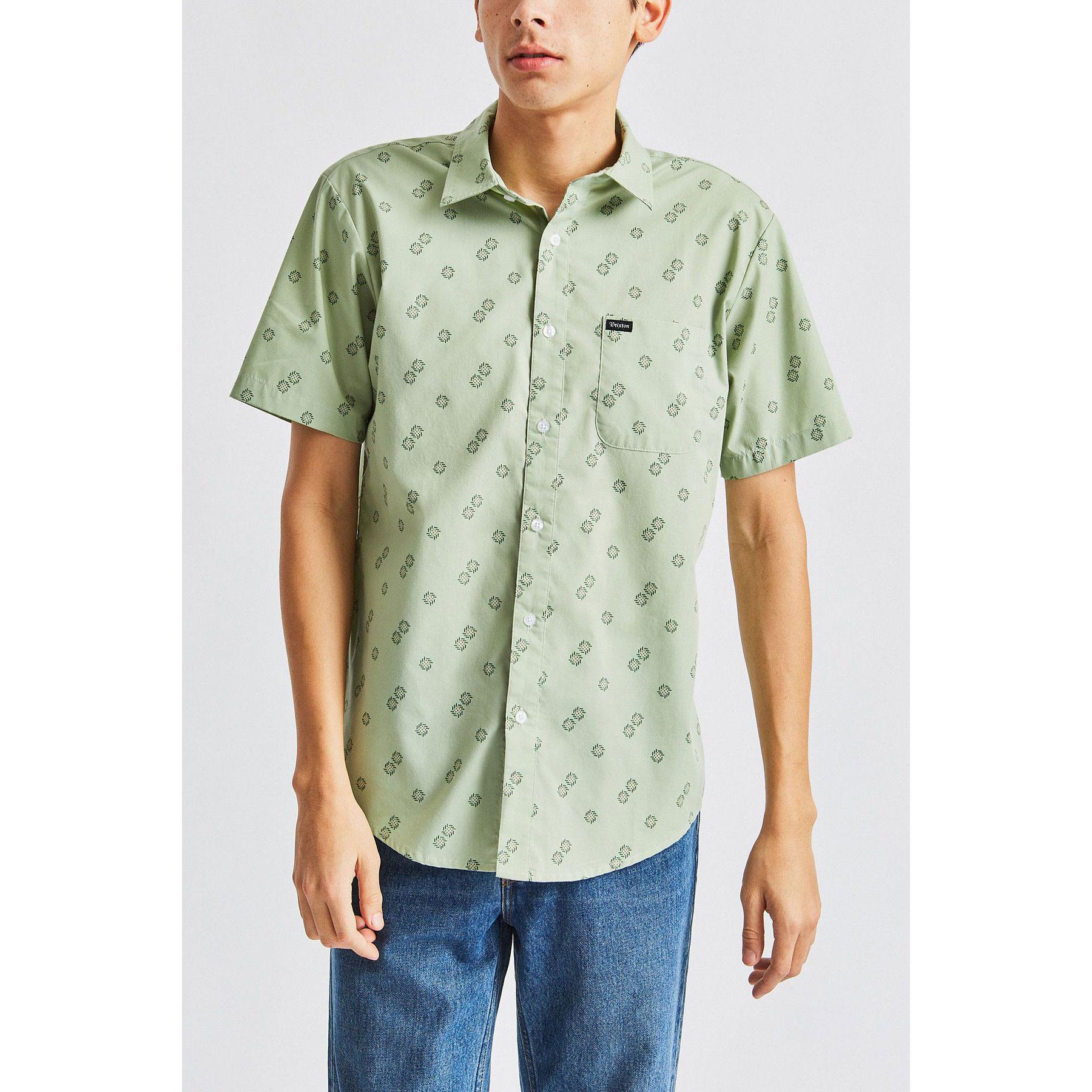Brixton Charter Print woven shirt — available at Norwood