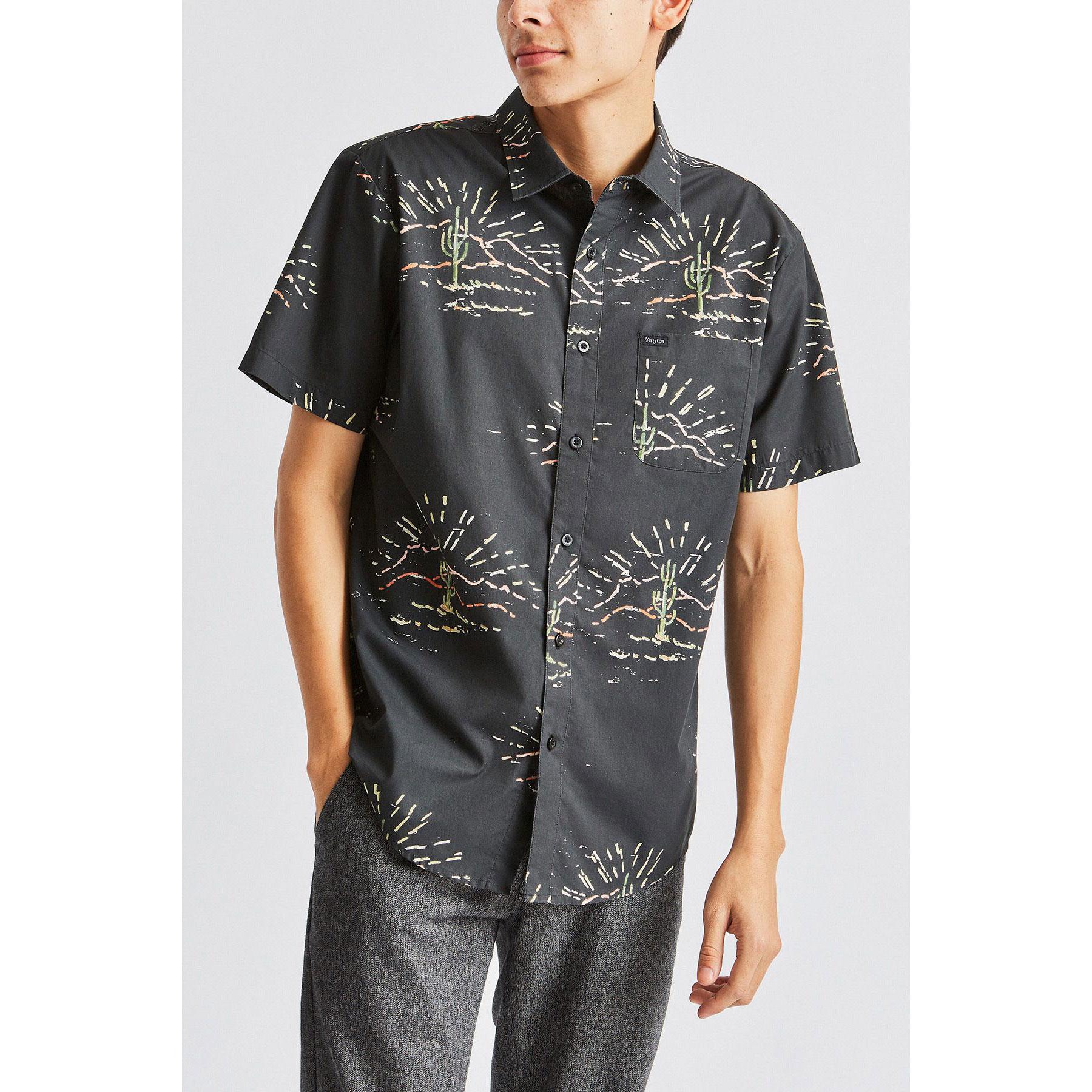 Brixton Charter Print woven shirt — available at Norwood