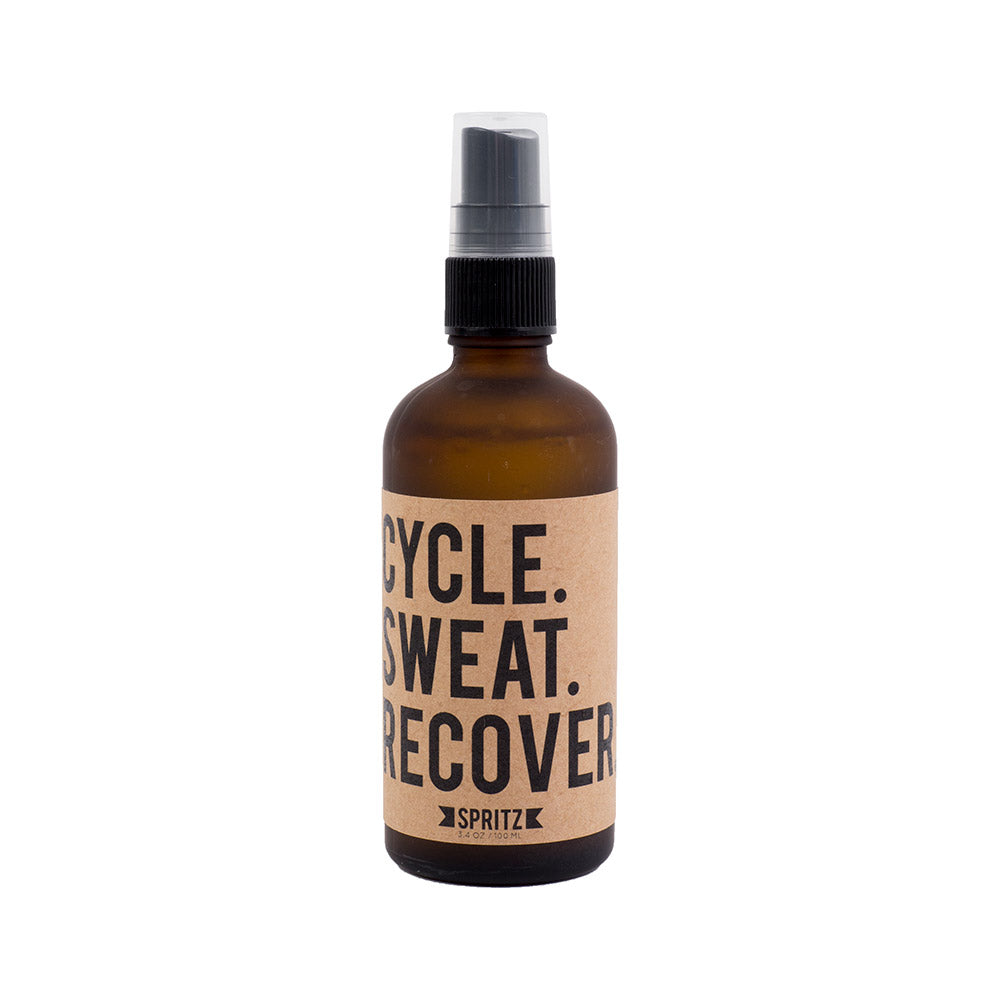Happy Spritz Cycle Sweat Recover spritz — available at Norwood