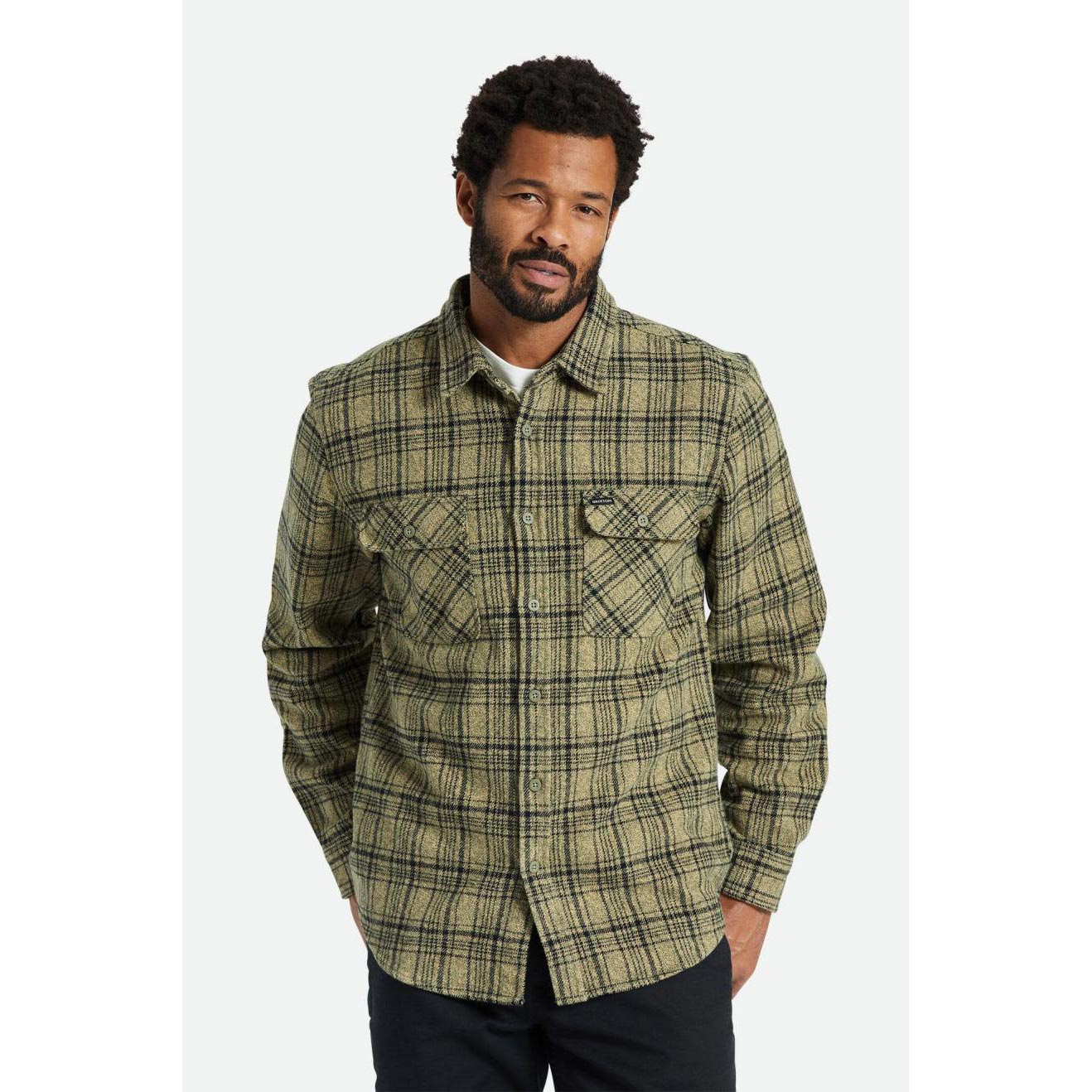 Brixton Bowery Heavy Weight L/S Flannel — available at Norwood