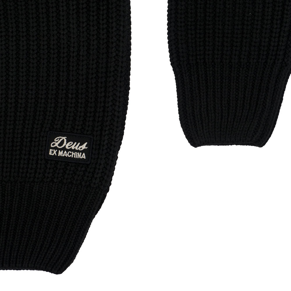 Deus Ex Machina Aran Chunky Crewneck — available at Norwood