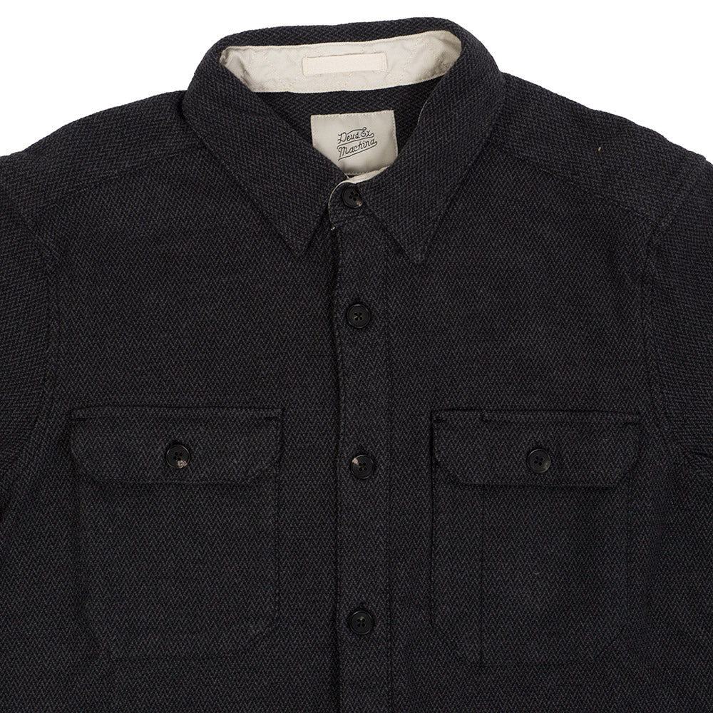 Deus Ex Machina Maxwell Dobby L/S Overshirt — available at Norwood