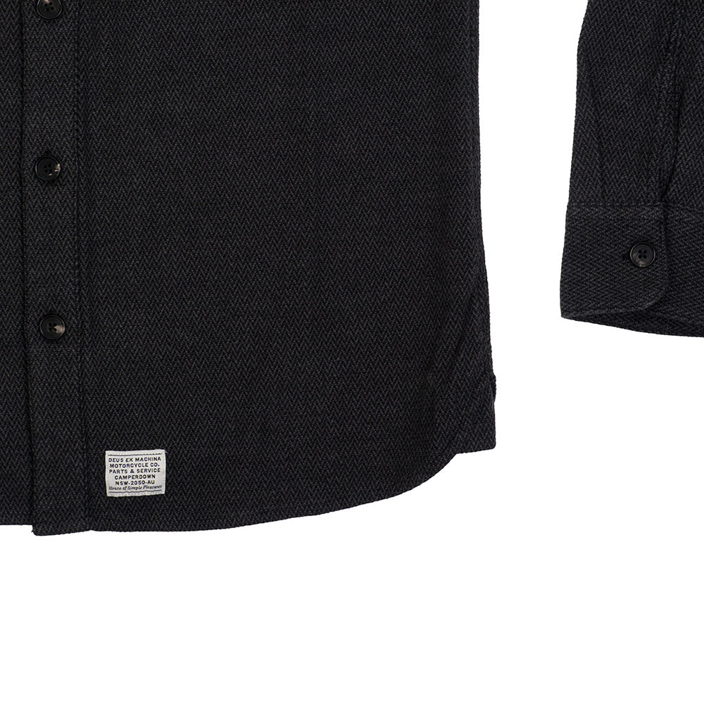 Deus Ex Machina Maxwell Dobby L/S Overshirt — available at Norwood