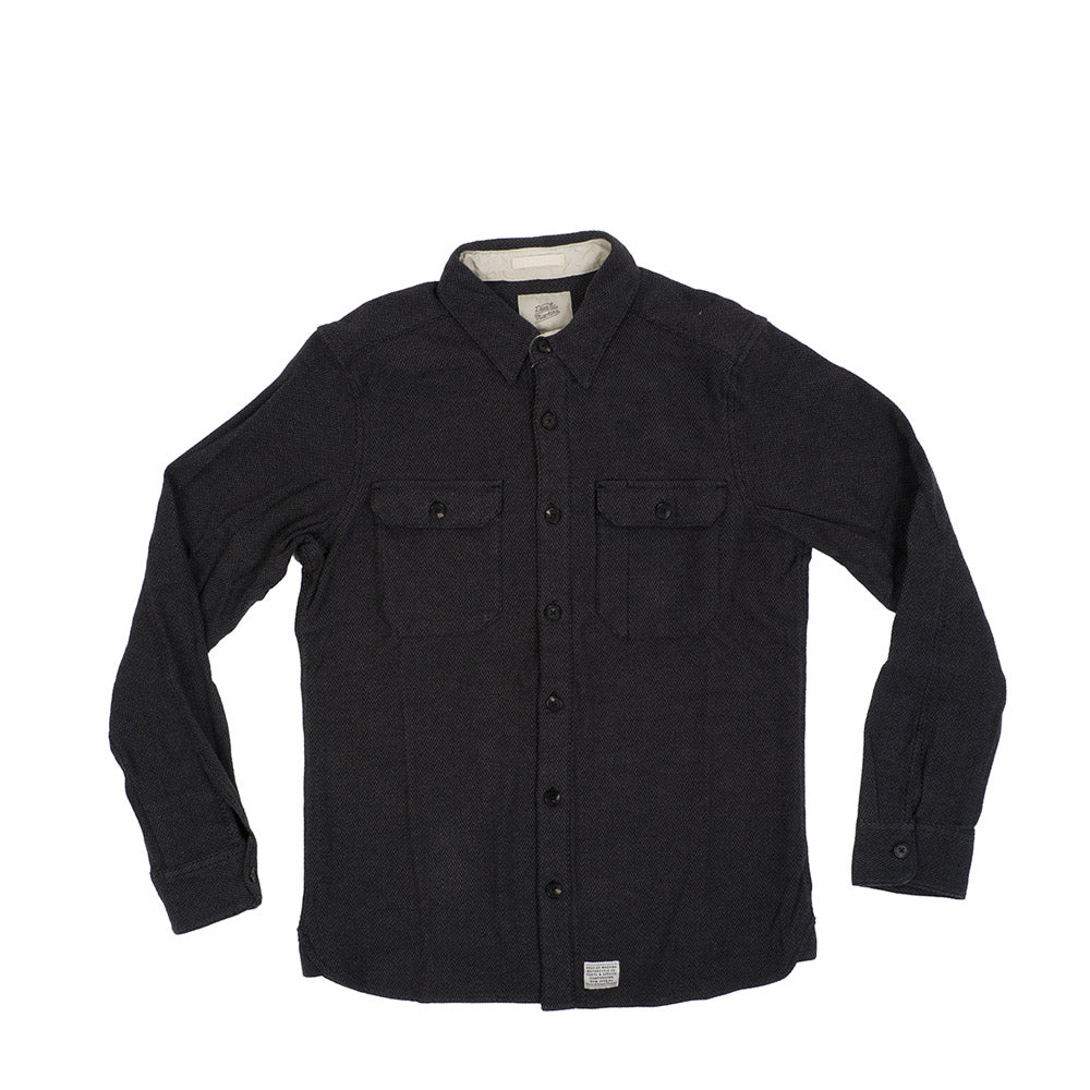 Deus Ex Machina Maxwell Dobby L/S Overshirt — available at Norwood