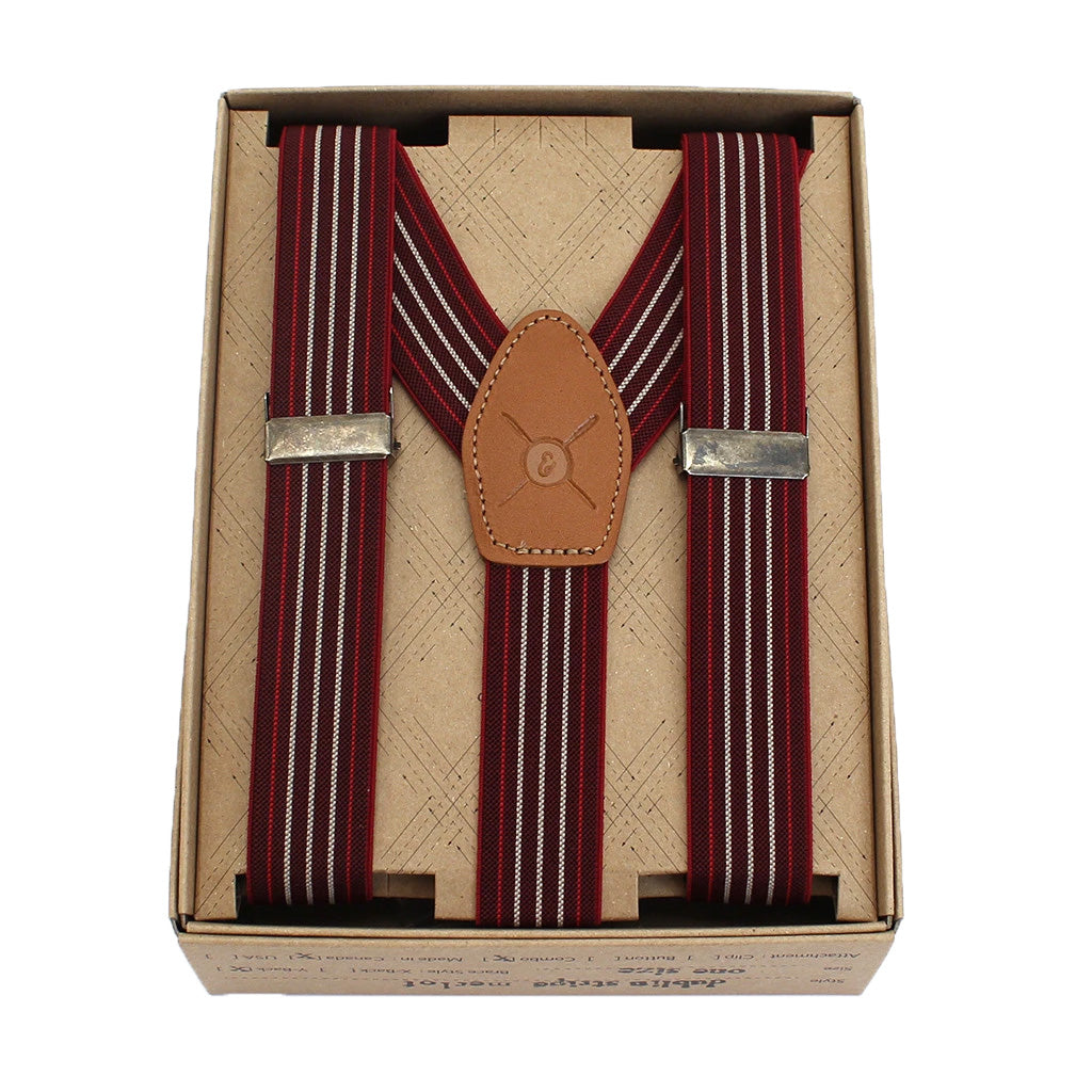 Cursor & Thread Dublin 1" Suspenders, Dublin merlot — available at Norwood