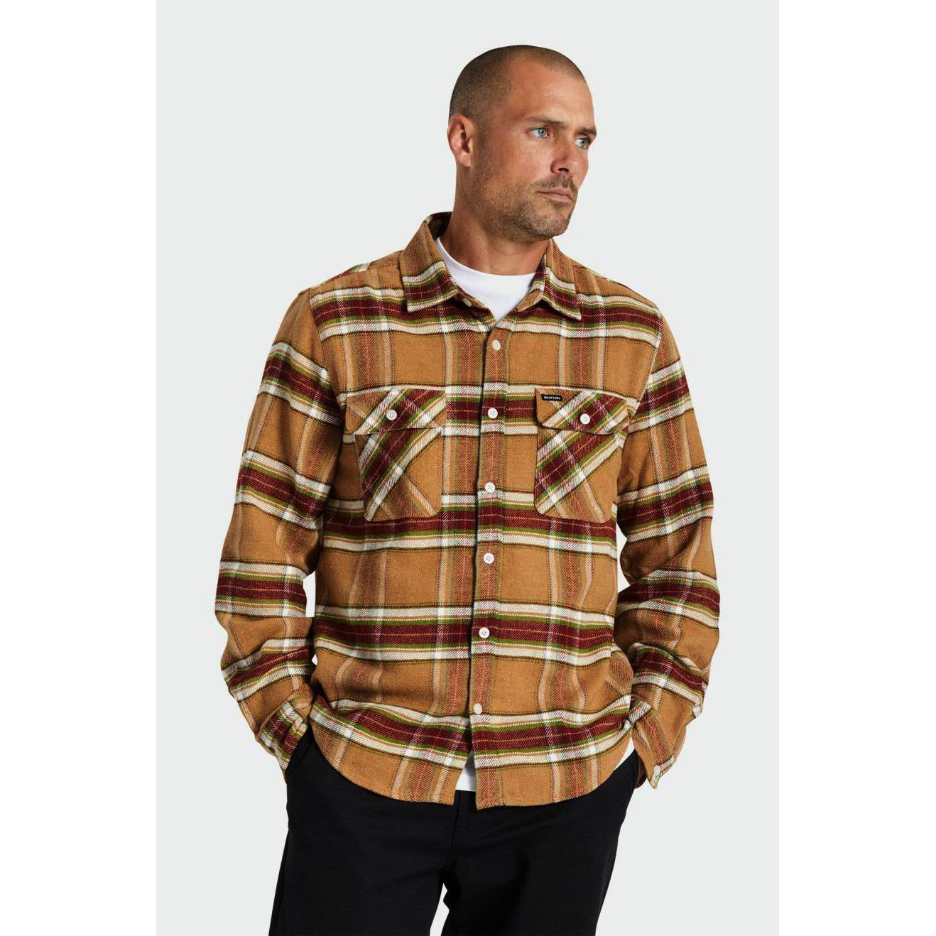 Brixton Bowery L/S Flannel — available at Norwood