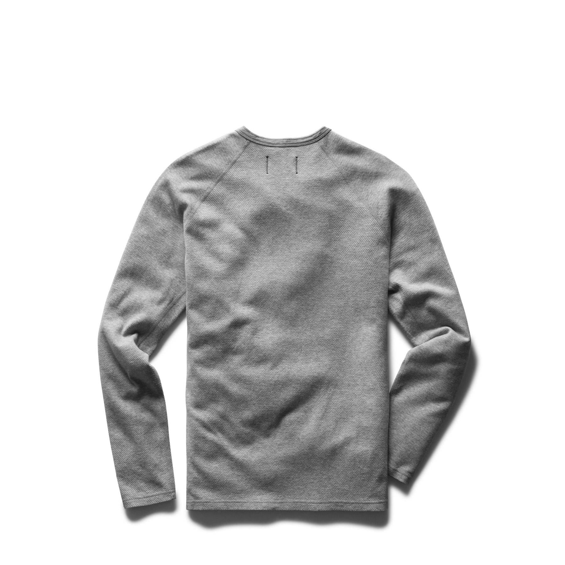 Reigning Champ Mesh Flatback L/S Henley — available at Norwood