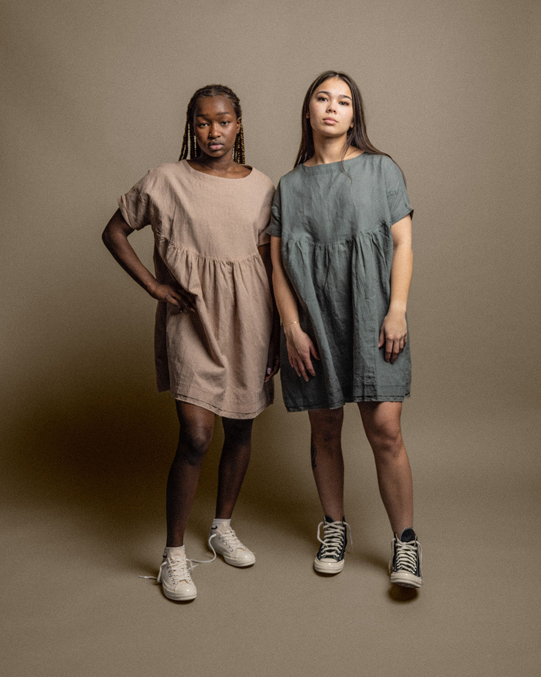 Grade & Gather Womens Cotton Double Gauze Shirt Dress — available at Norwood