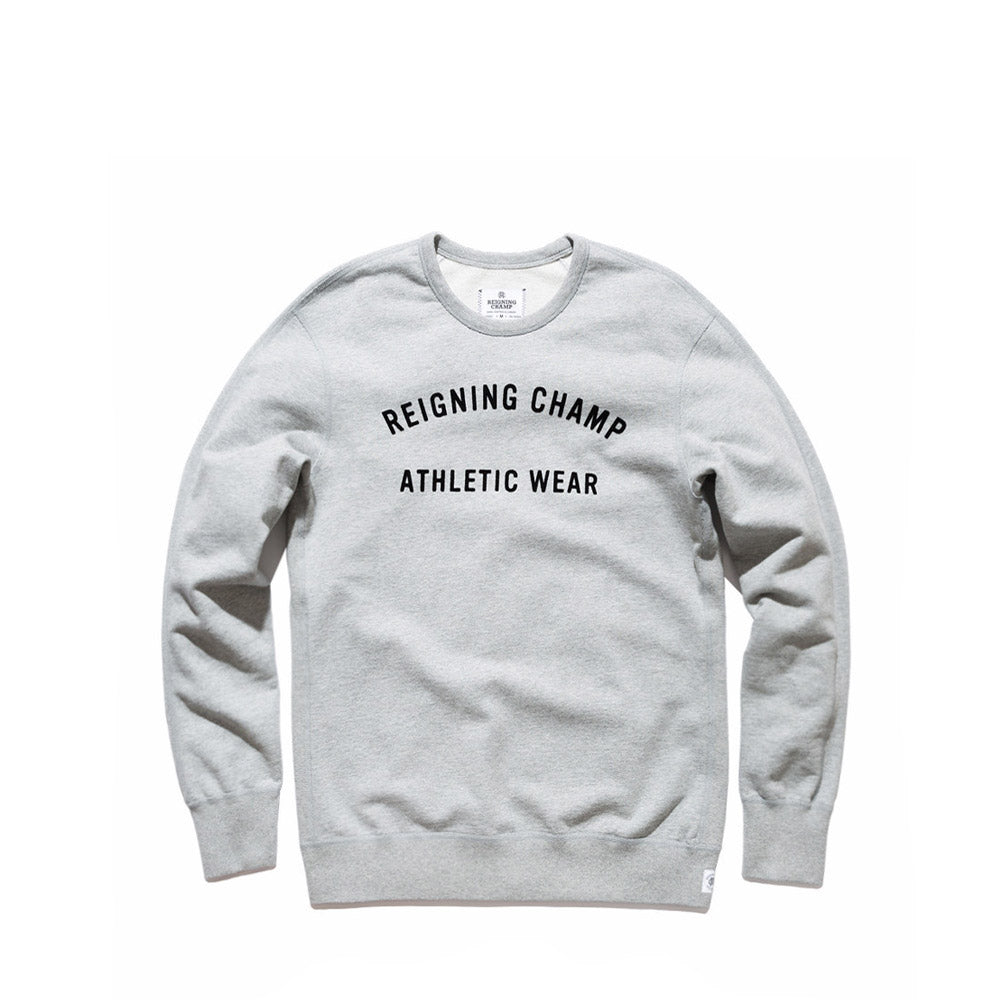 Reigning Champ Gym Logo Crewneck — available at Norwood