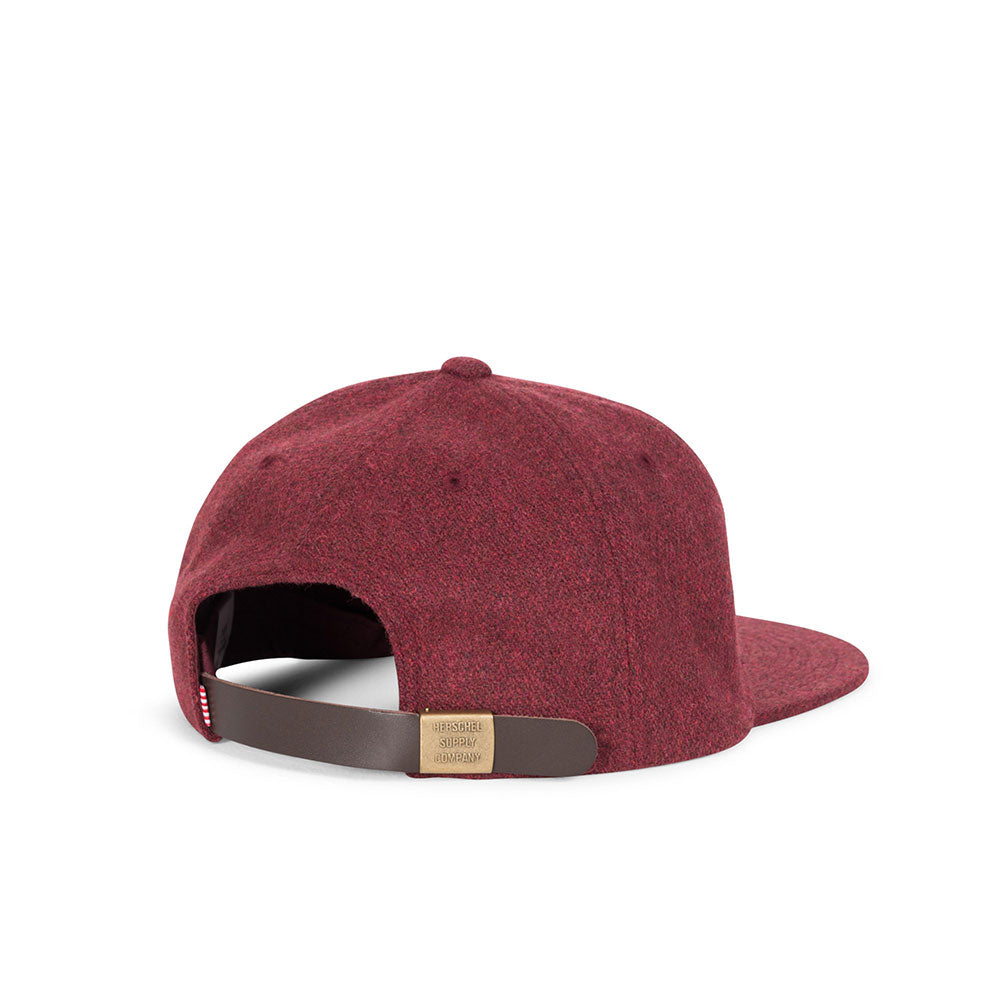 Herschel Harwood Hat, Wool Windsor Wine — available at Norwood