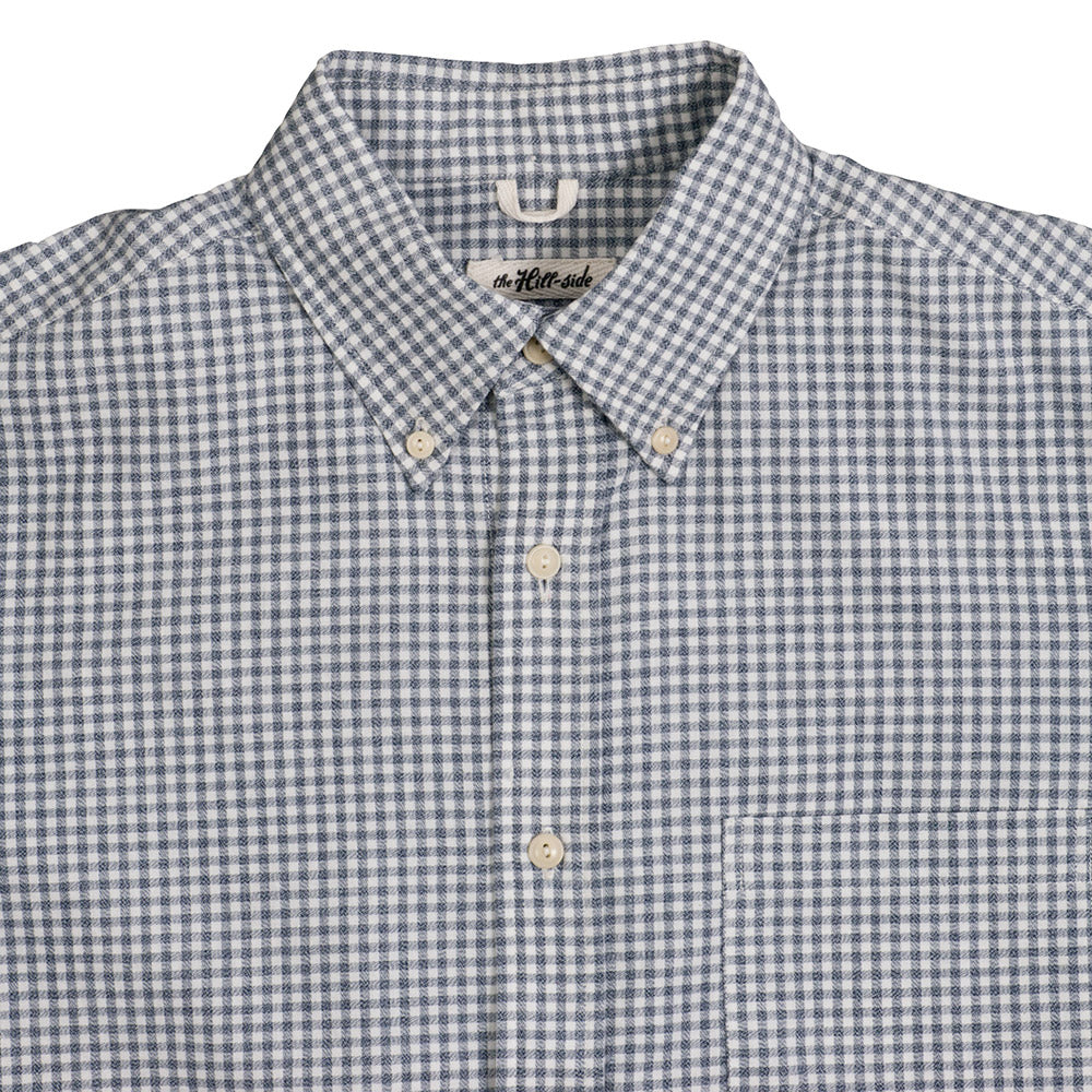 The Hill-side Long Sleeve Standard Shirt, Selvedge Covert Gingham — available at Norwood