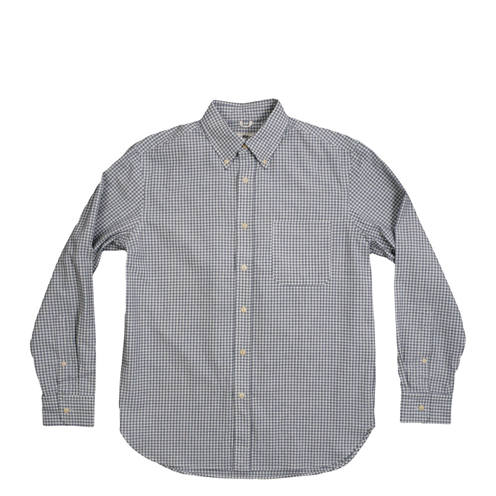 The Hill-side Long Sleeve Standard Shirt, Selvedge Covert Gingham — available at Norwood