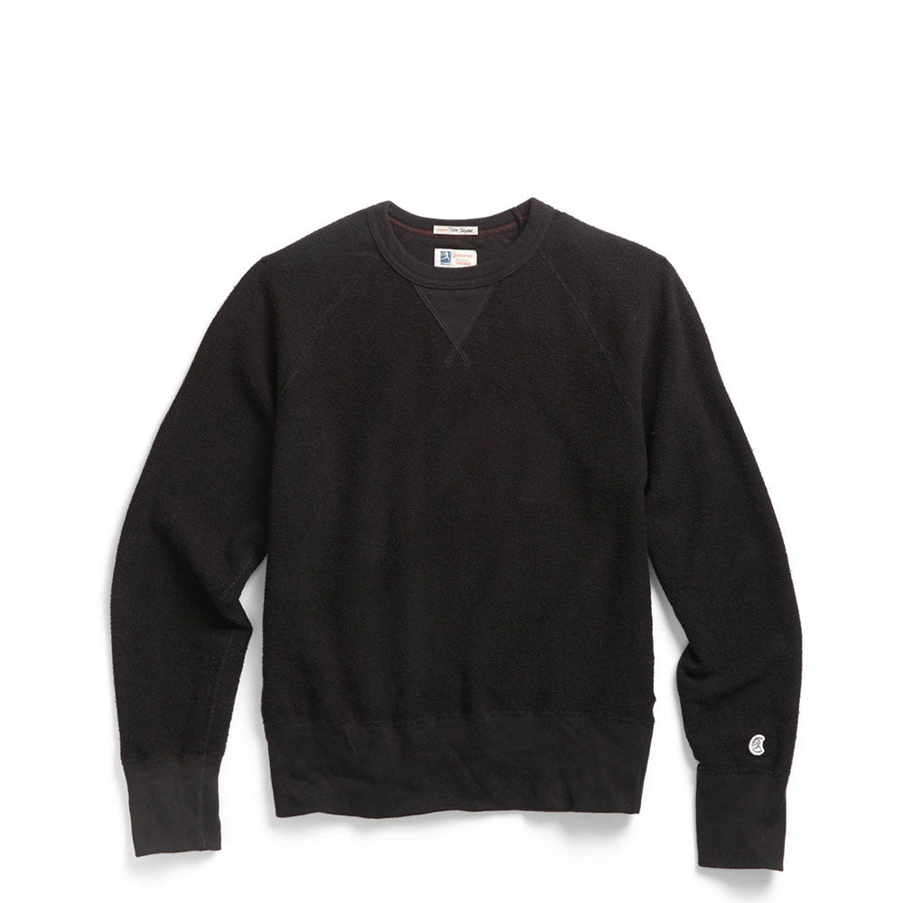 Todd Snyder + Champion Inside Out crewneck sweater - black — available at Norwood