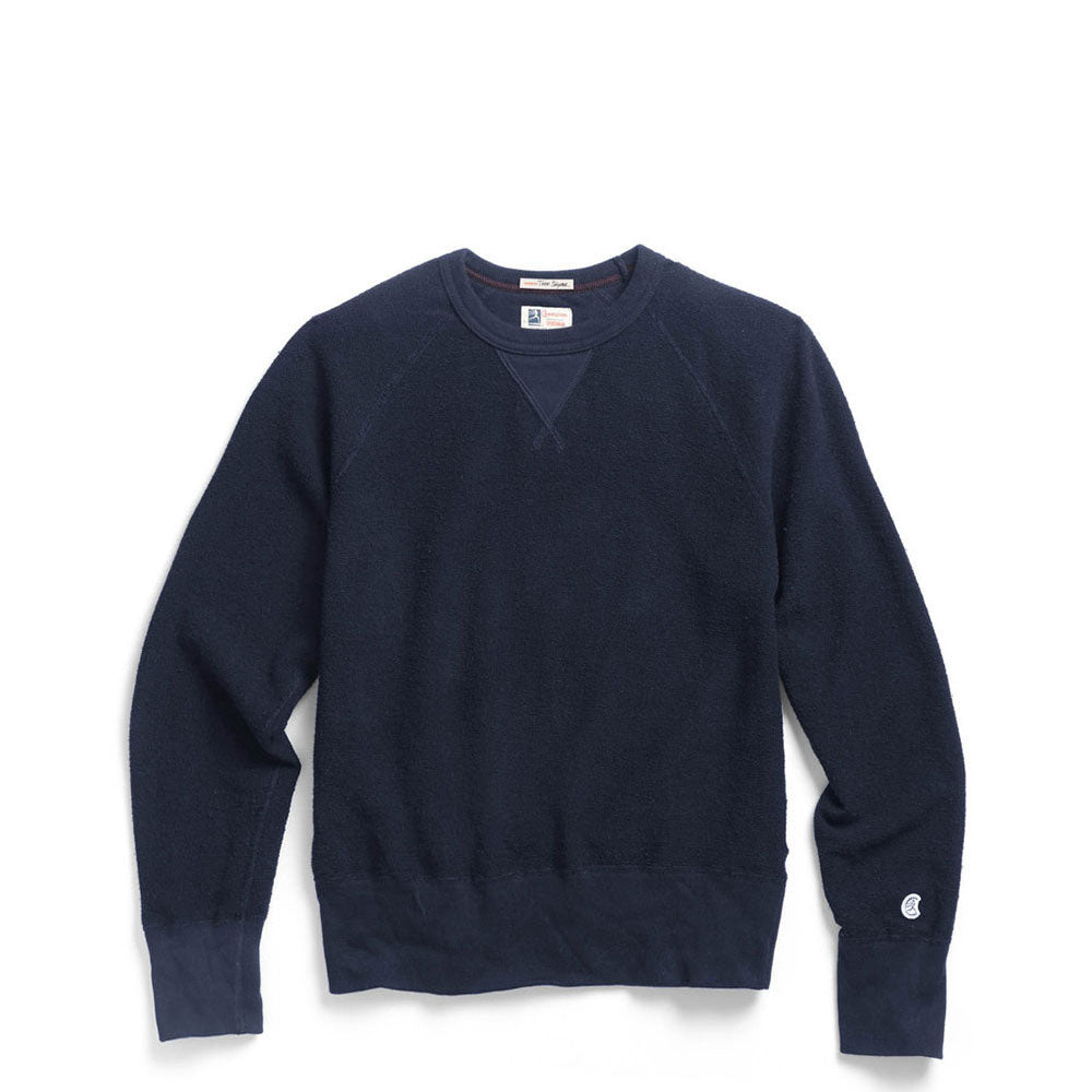 Todd Snyder + Champion Inside Out crewneck sweater - mast blue — available at Norwood