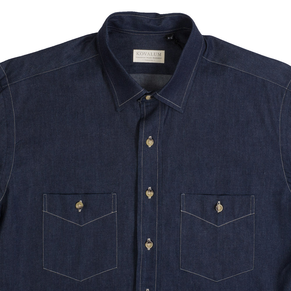 Kovalum Denim shirt — available at Norwood