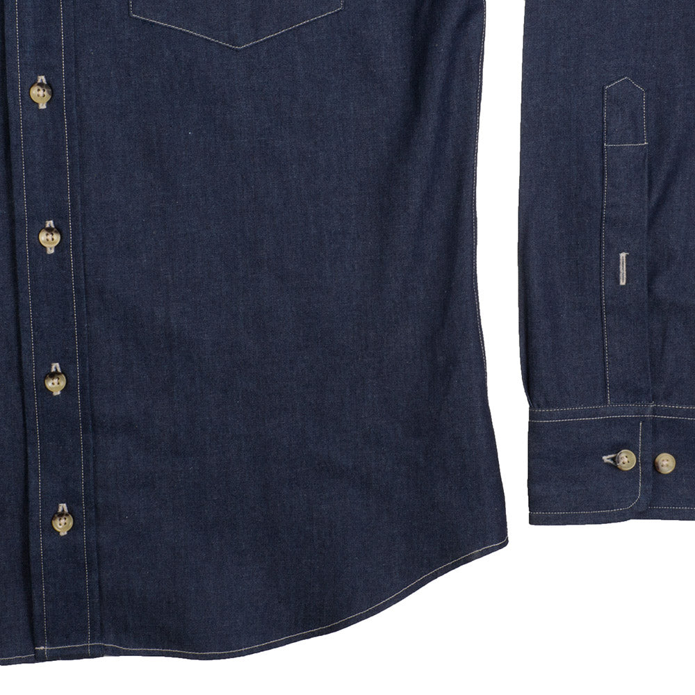 Kovalum Denim shirt — available at Norwood