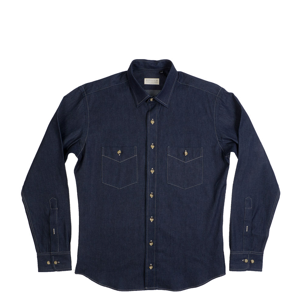 Kovalum Denim shirt — available at Norwood