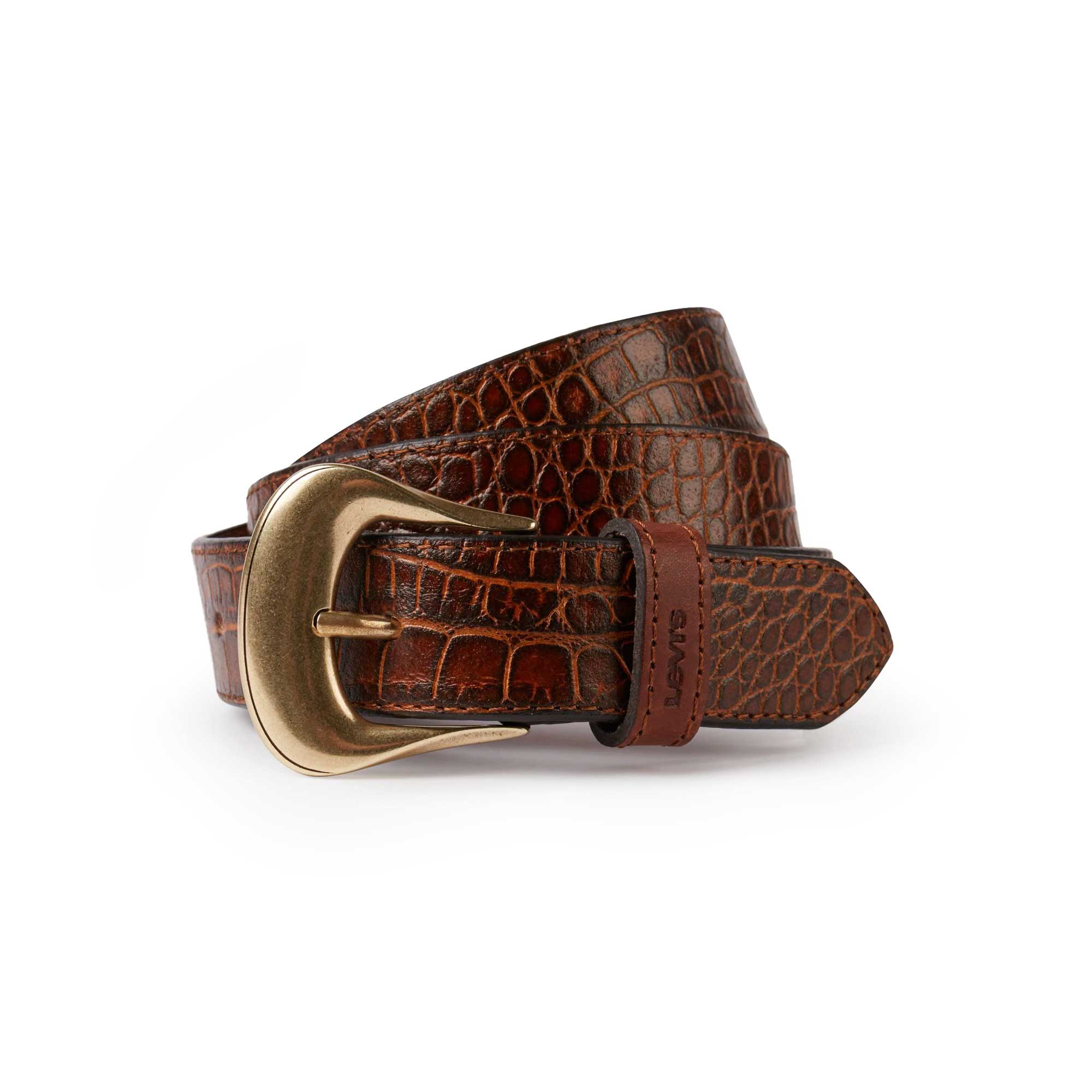 Levi's Vintage Crocodile Emboss Belt — available at Norwood