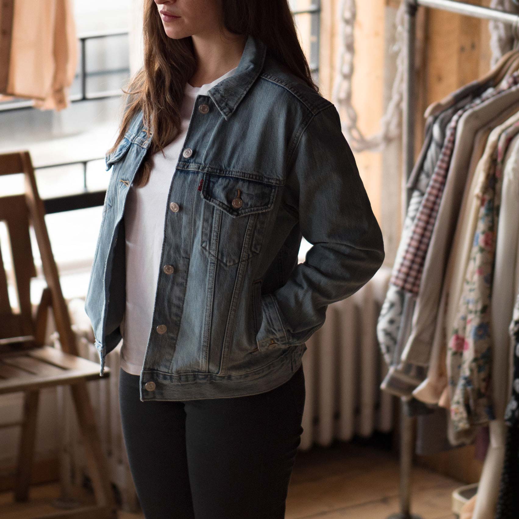Levi's Womens Ex-Boyfriend Trucker jacket — available at Norwood
