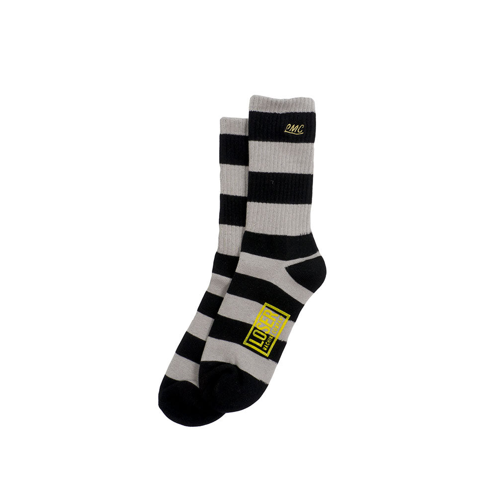 Loser Machine Glory Sock, Black/White — available at Norwood