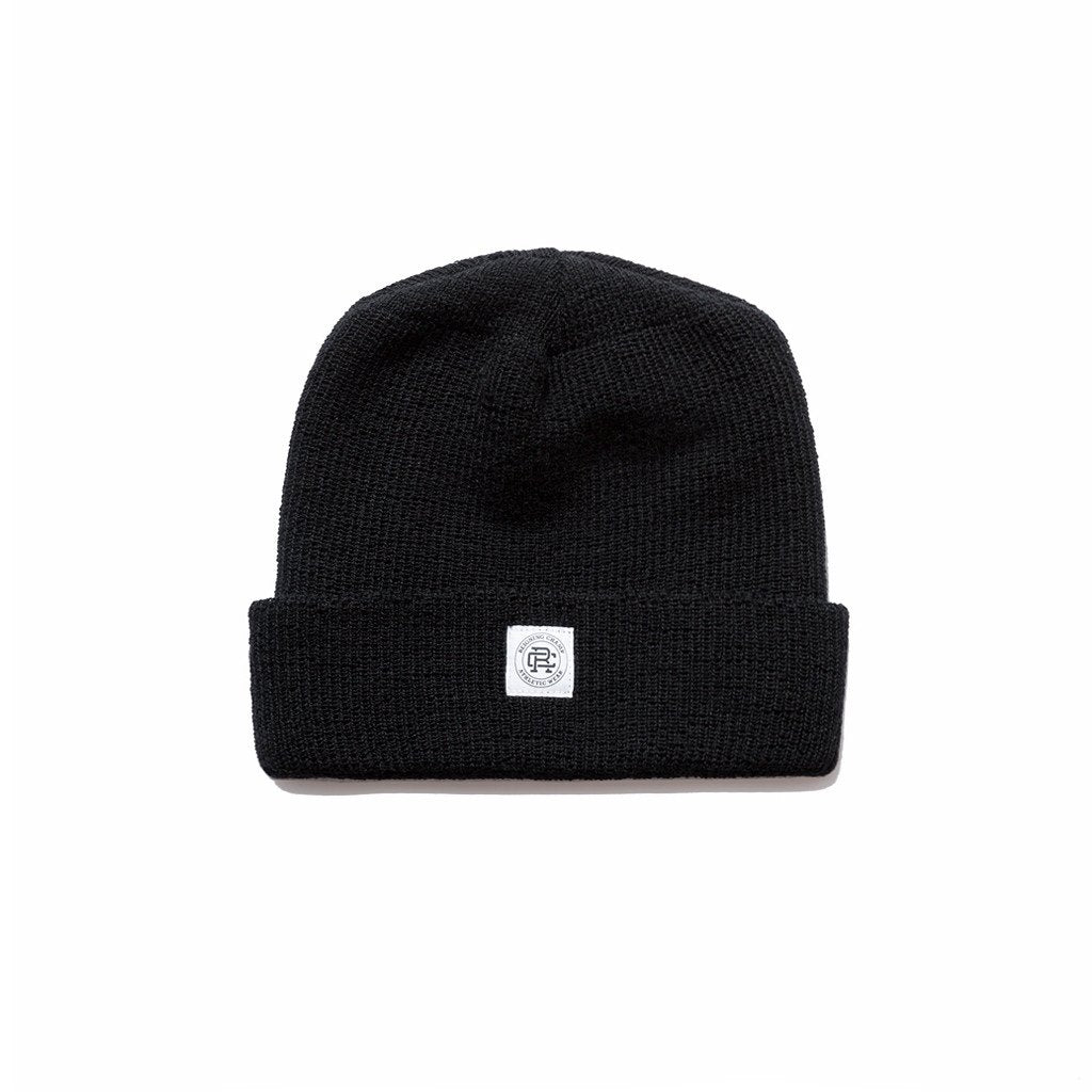 Reigning Champ Merino Wool toque - black — available at Norwood