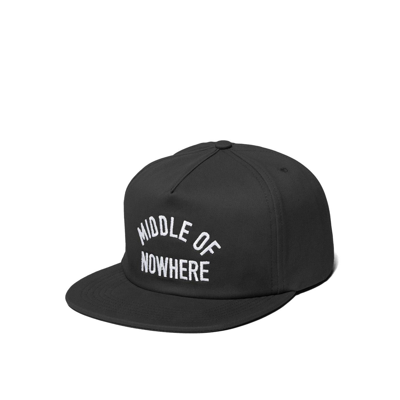 Quiet Life Middle of Nowhere relaxed snapback, black — available at Norwood