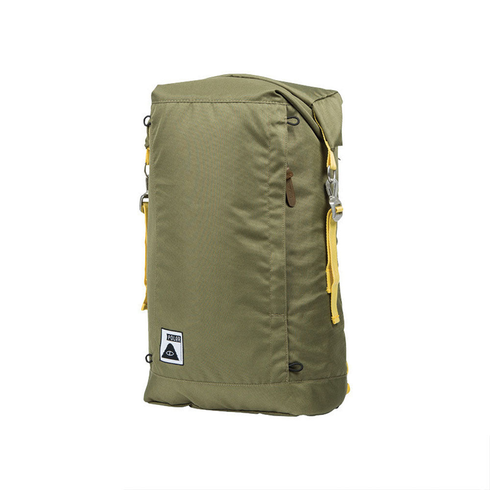 Poler Rolltop Backpack, Mossy/Dandelion — available at Norwood