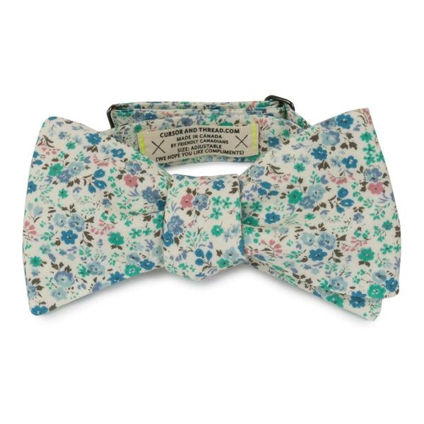 Cursor & Thread Nantes Floral Japanese Cotton bow tie — available at Norwood