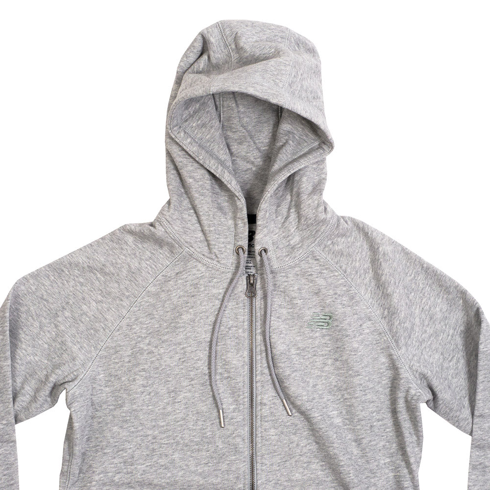 New Balance Womens Essentials Plus Full Zip Fleece Hoodie — available at Norwood