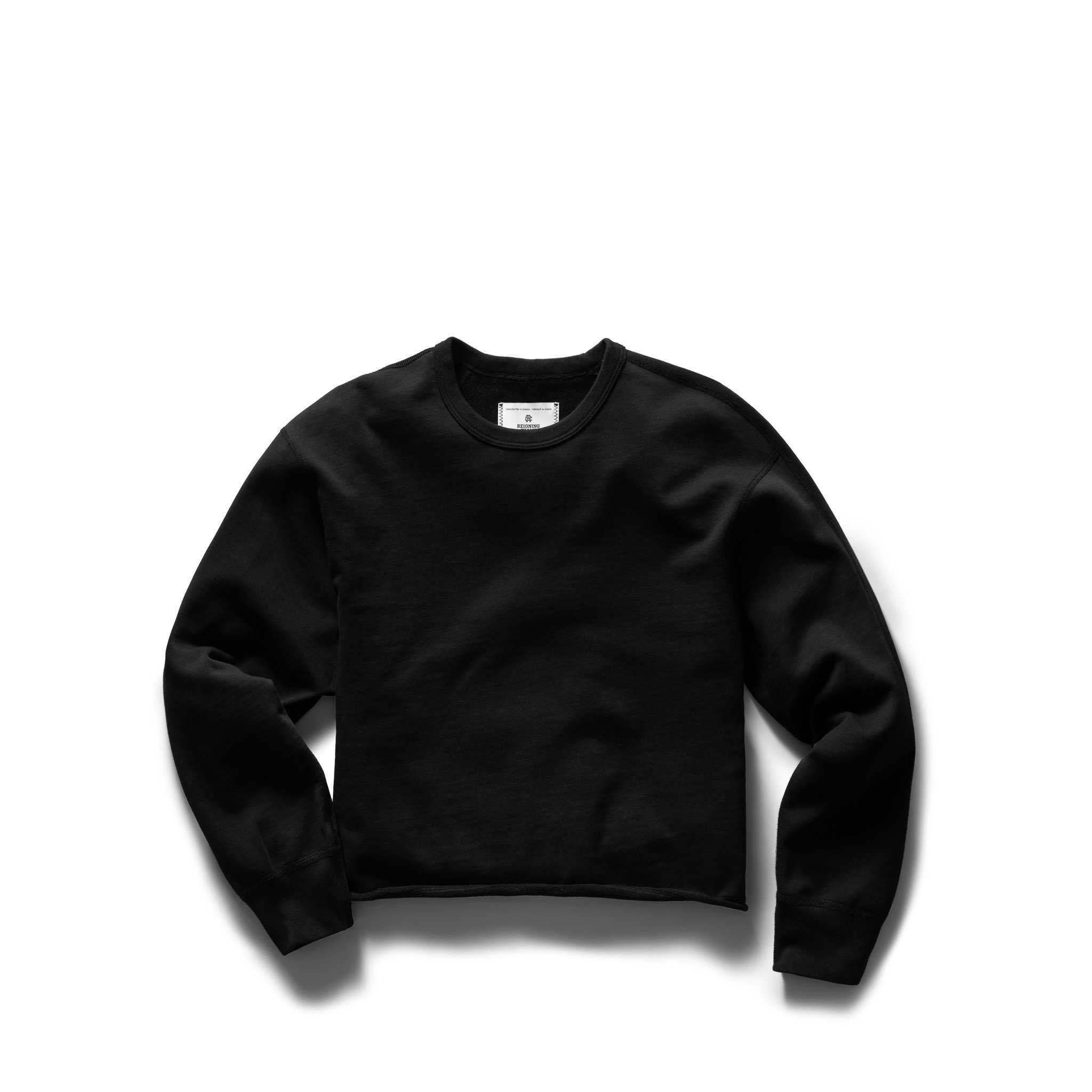 Reigning Champ Womens Cut-off Crewneck Lightweight Terry — available at Norwood