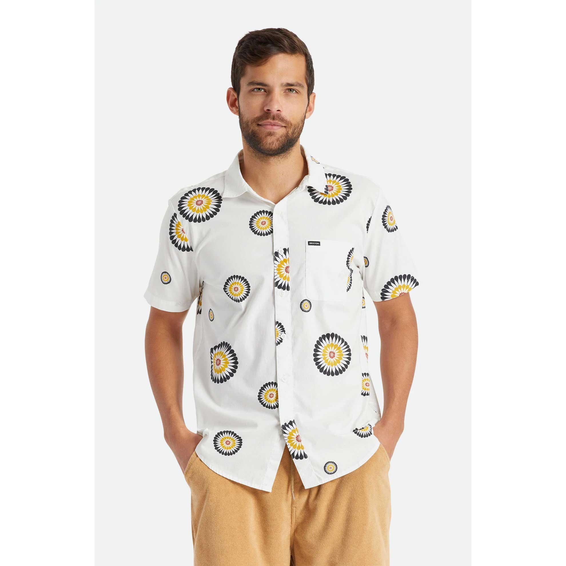 Brixton Charter Print S/S Woven Shirt — available at Norwood