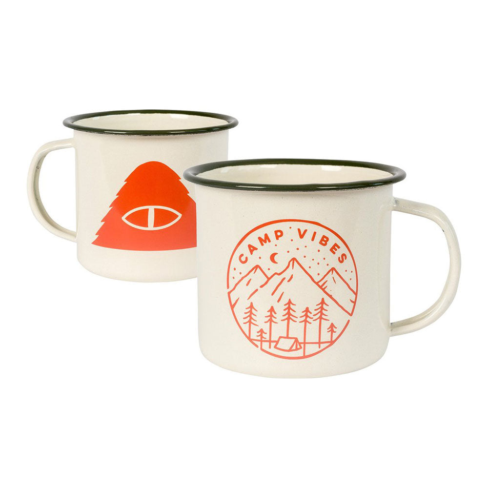 Poler Enamel Mug, off white — available at Norwood