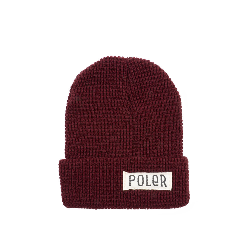 Poler Workerman Beanie, Burgundy — available at Norwood