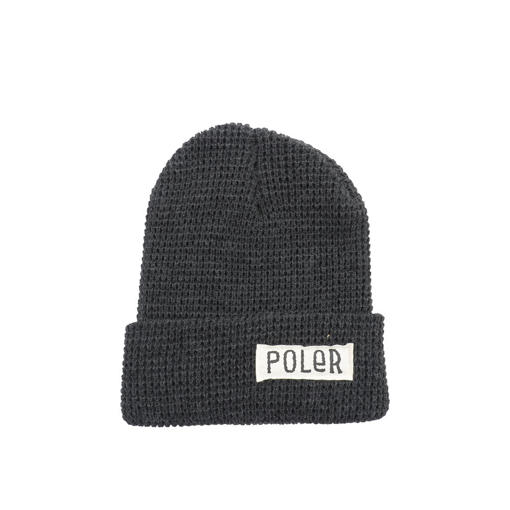 Poler Tube Workerman Beanie, Charcoal Heather — available at Norwood