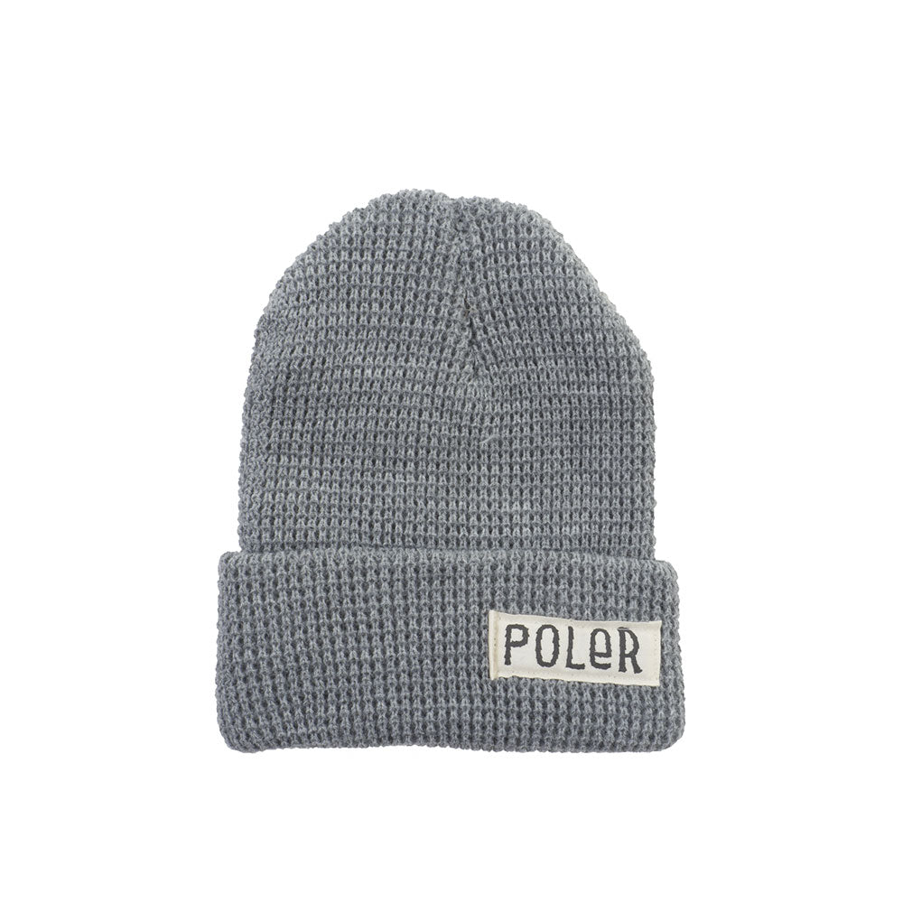 Poler Workerman Beanie, Light Heather Grey — available at Norwood