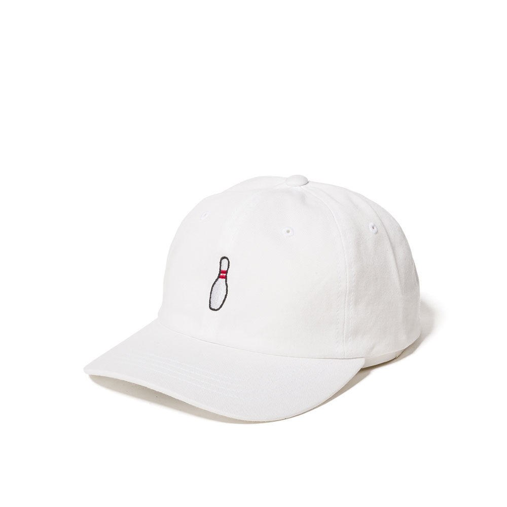 The Quiet Life Bowling Pin dad hat - white — available at Norwood