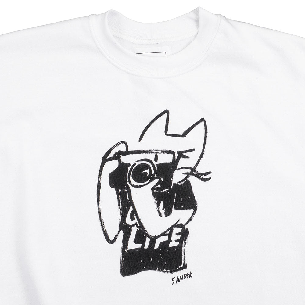 Quiet Life Sanders Camera Crewneck — available at Norwood