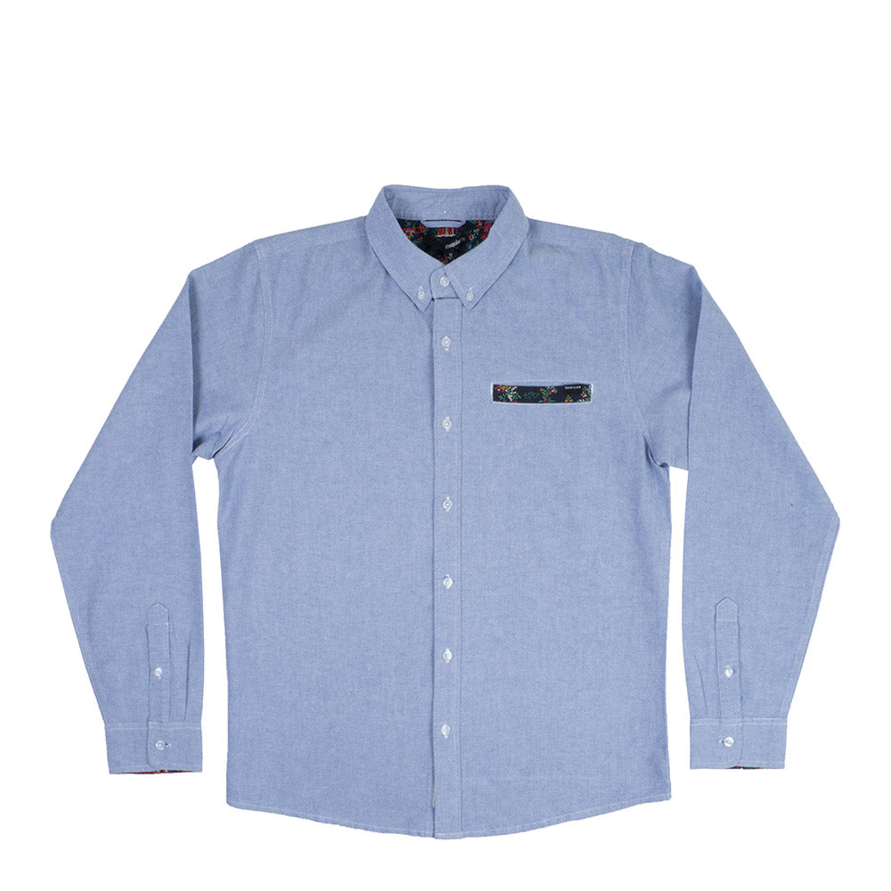 Quiet Life Cut & Sew Peony Oxford Shirt — available at Norwood