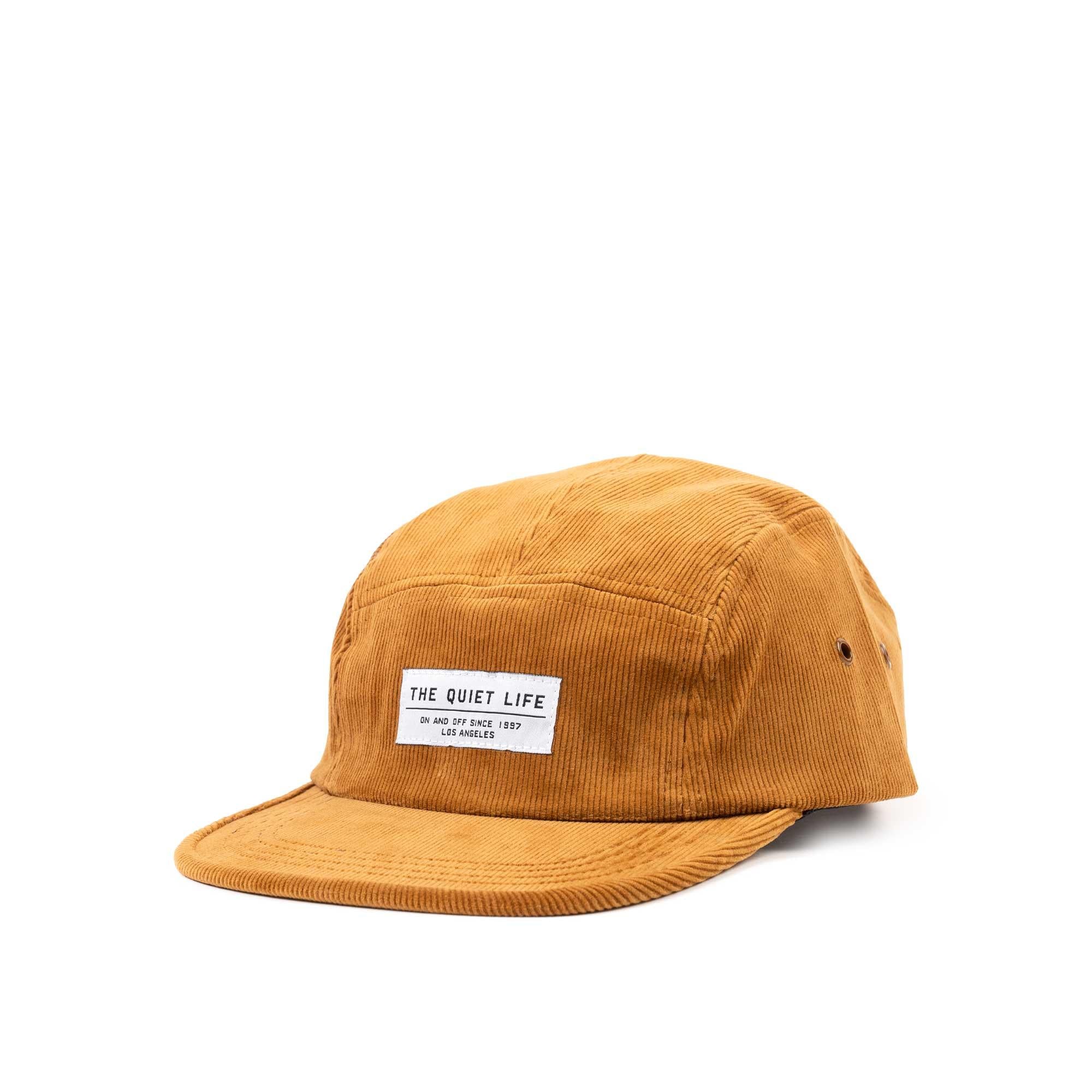 Quiet Life Cord 5 Panel hat, tan — available at Norwood