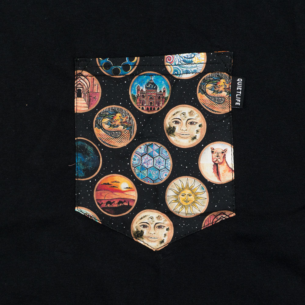 Quiet Life East West premium pocket tee — available at Norwood