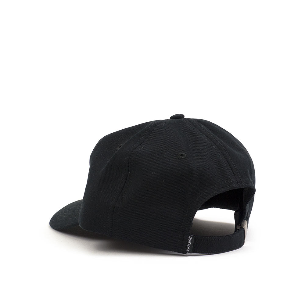 Quiet Life Cursive Polo hat, black — available at Norwood