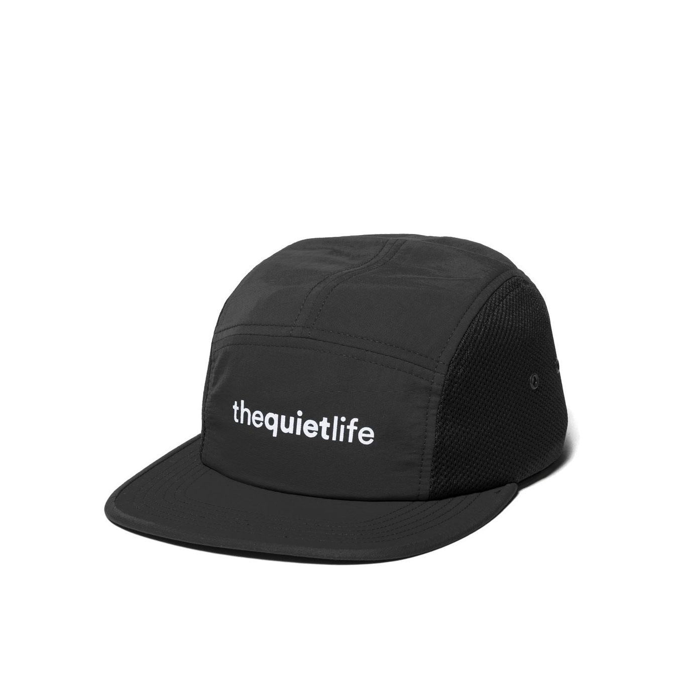 Quiet Life Runner 5 Panel Camper hat, black — available at Norwood