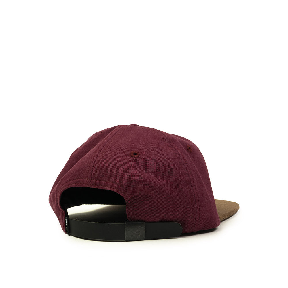 Quiet Life Cursive Polo hat, burgundy — available at Norwood