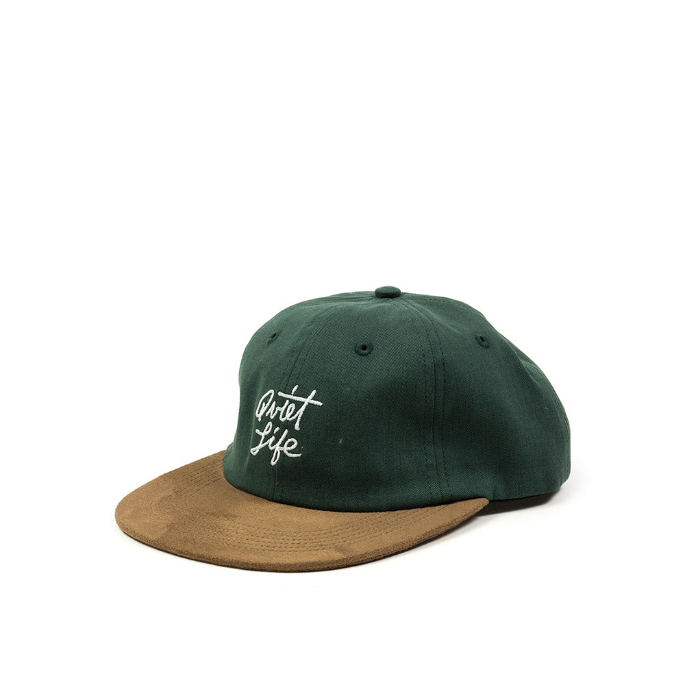Quiet Life Cursive Polo hat, hunter green — available at Norwood