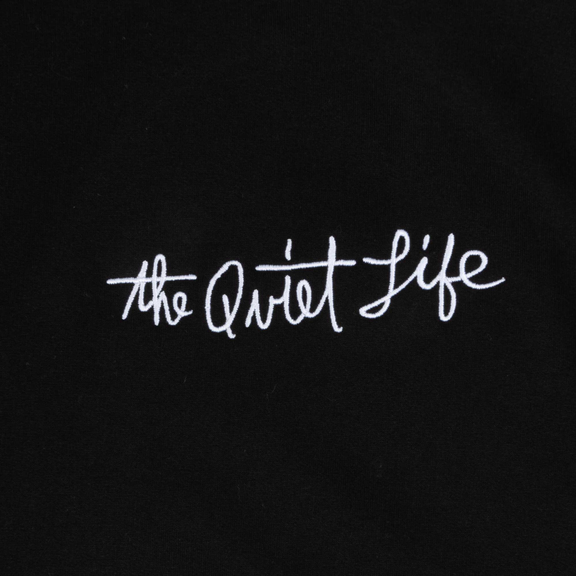 The Quiet Life Horizon Script Embroidered Hood — available at Norwood