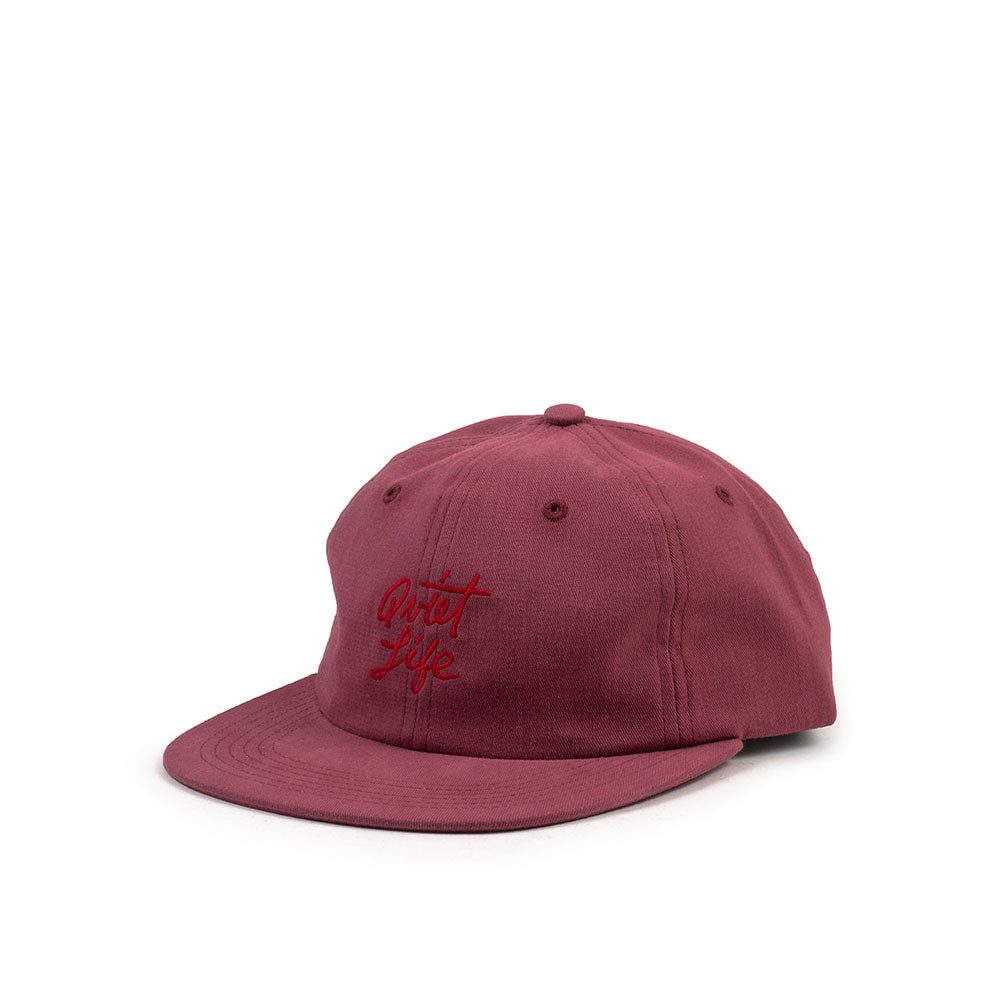 Quiet Life Script polo hat - clay — available at Norwood
