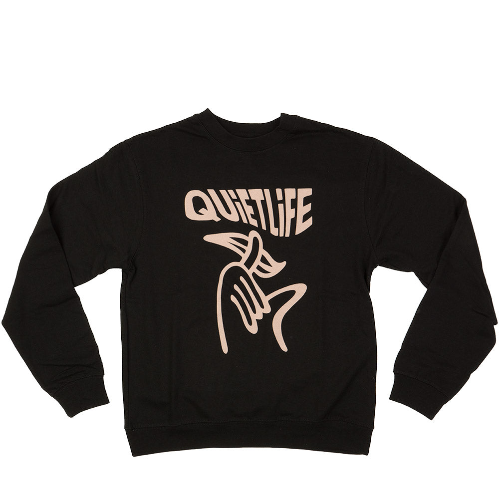 Quiet Life Shhh Wavey crewneck sweatshirt — available at Norwood
