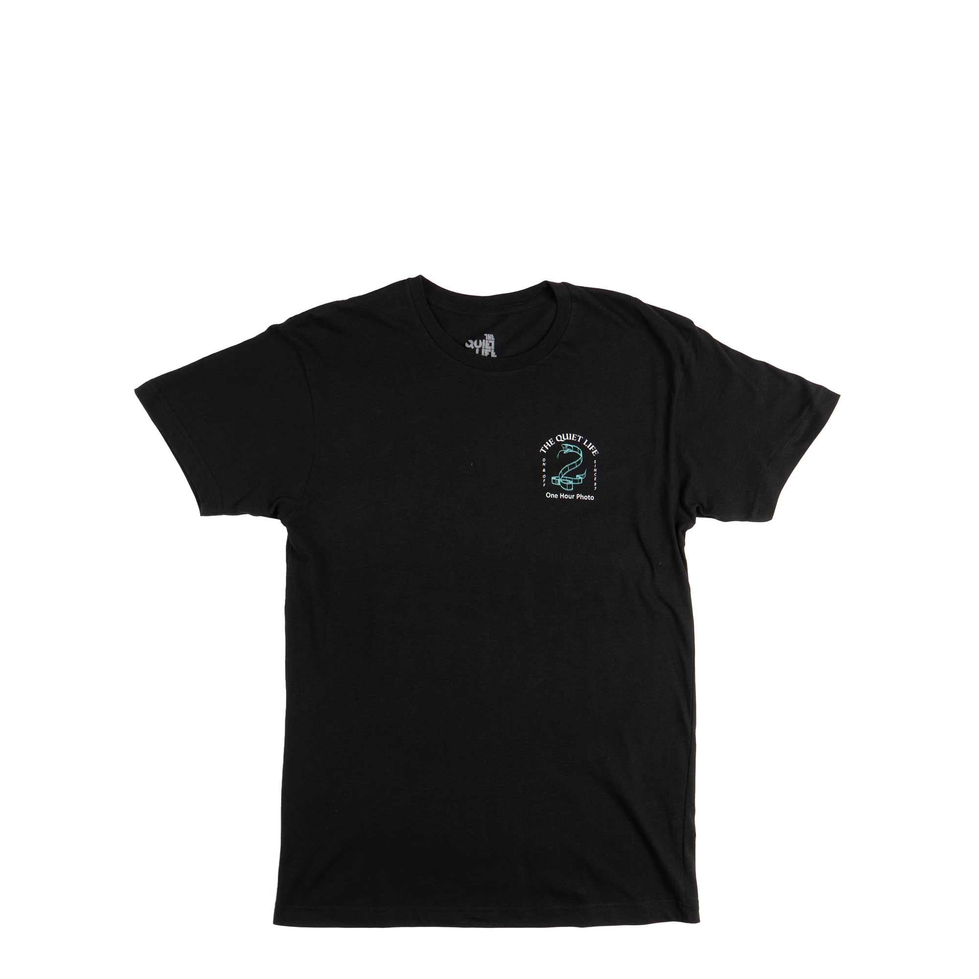Quiet Life Snake Film premium tee — available at Norwood